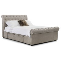 Ravello Deep Button Scroll Bed with 2 drawers